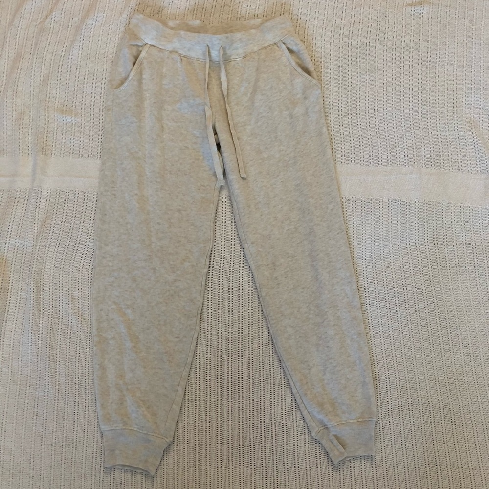 soft cozy beige joggers (M)